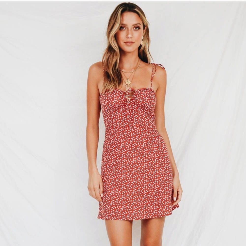 Verge Girl Screen Beauty Tie Mini Dress